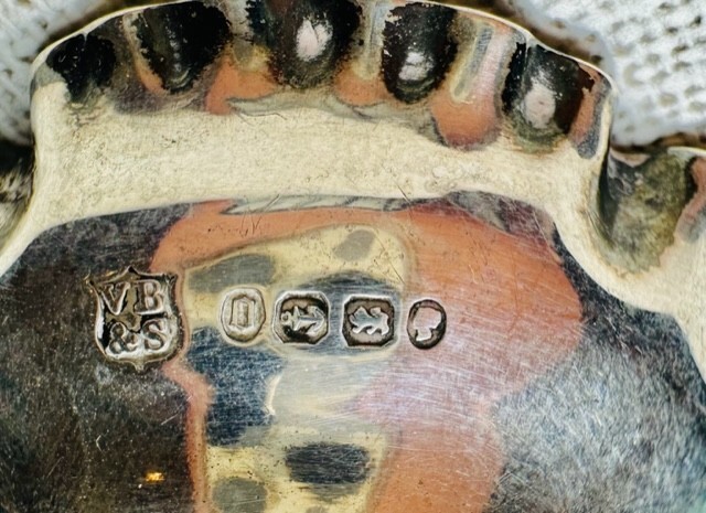 Cute Small Antique Solid Hallmarked Silver Dish