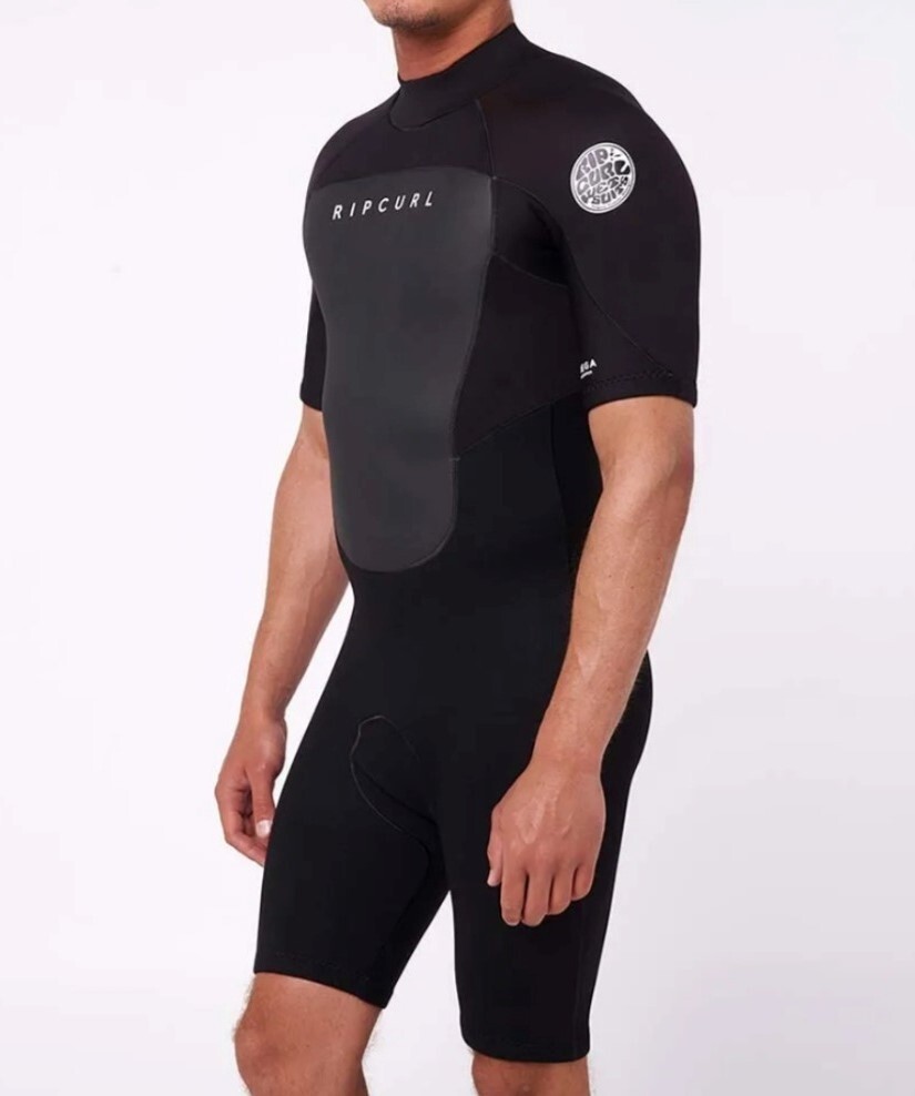 RIP CURL Men's 2mm OMEGA S/S BZ Spring Suit - Black - Medium - NWT
