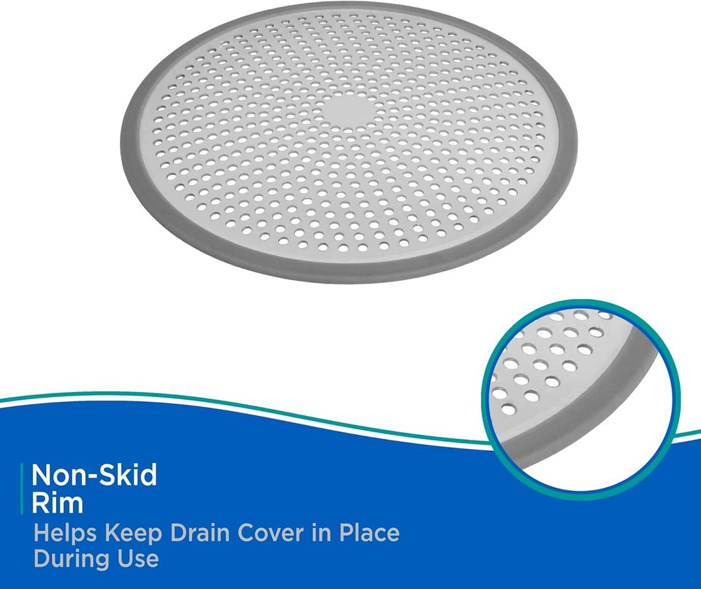 Kenney Bathtub Drain Cover, Silver