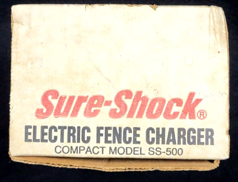 VTG Sure-Shock Boxed Electric Fence Controller Model SS-500 Fi-Shock Untested