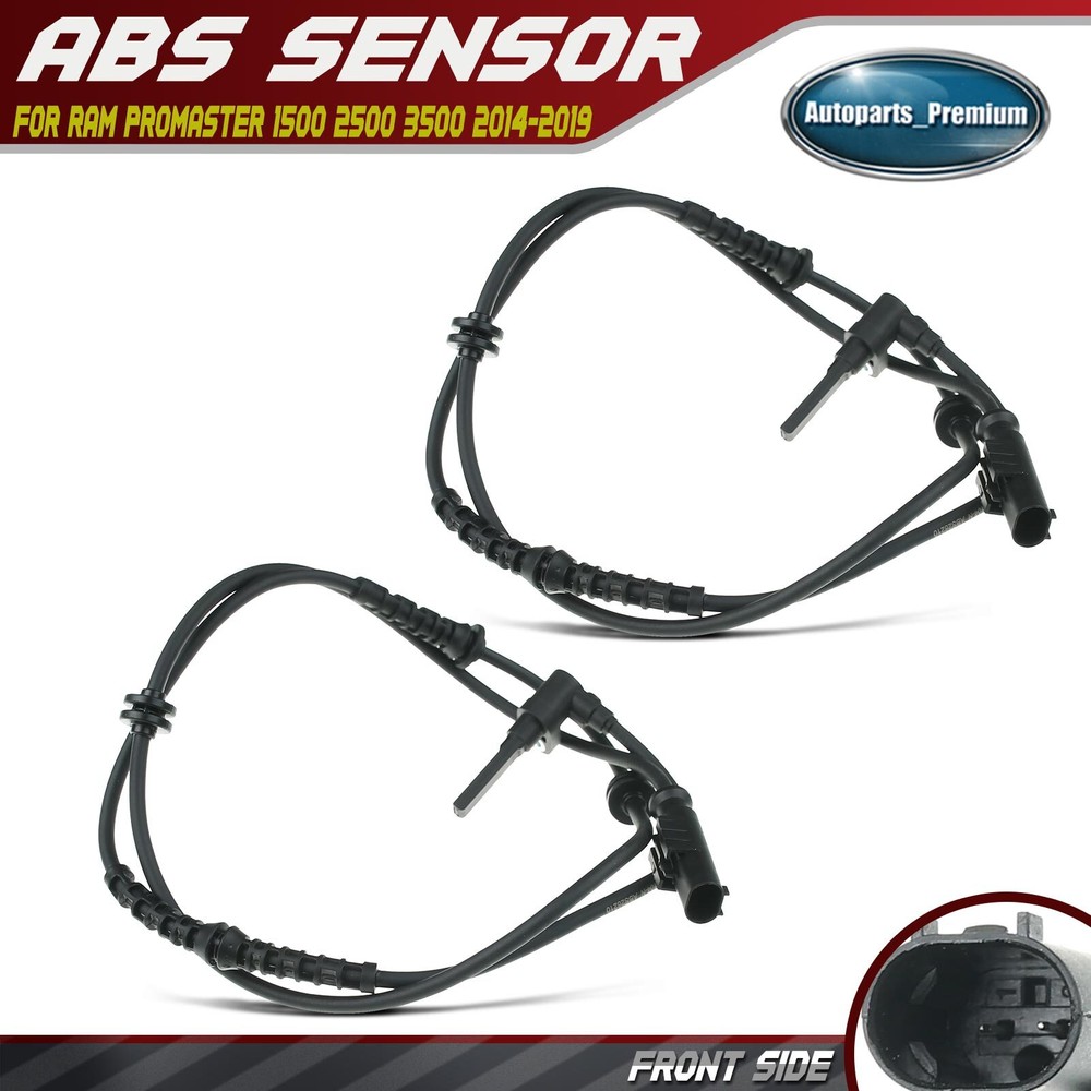 2x ABS Wheel Speed Sensor for Ram ProMaster 1500 2500 3500 2014-2019 Front Side