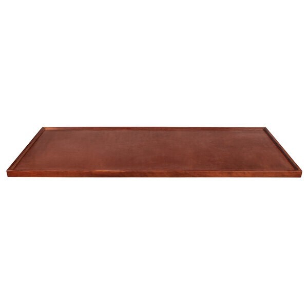 30'' x 72" Rectangular Butcher Block style Restaurant Table Top in Mahogany Wood