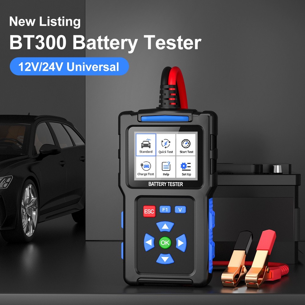 Car Battery Tester 12V 24V Load Tester Charging Cranking Analyzer System Tool