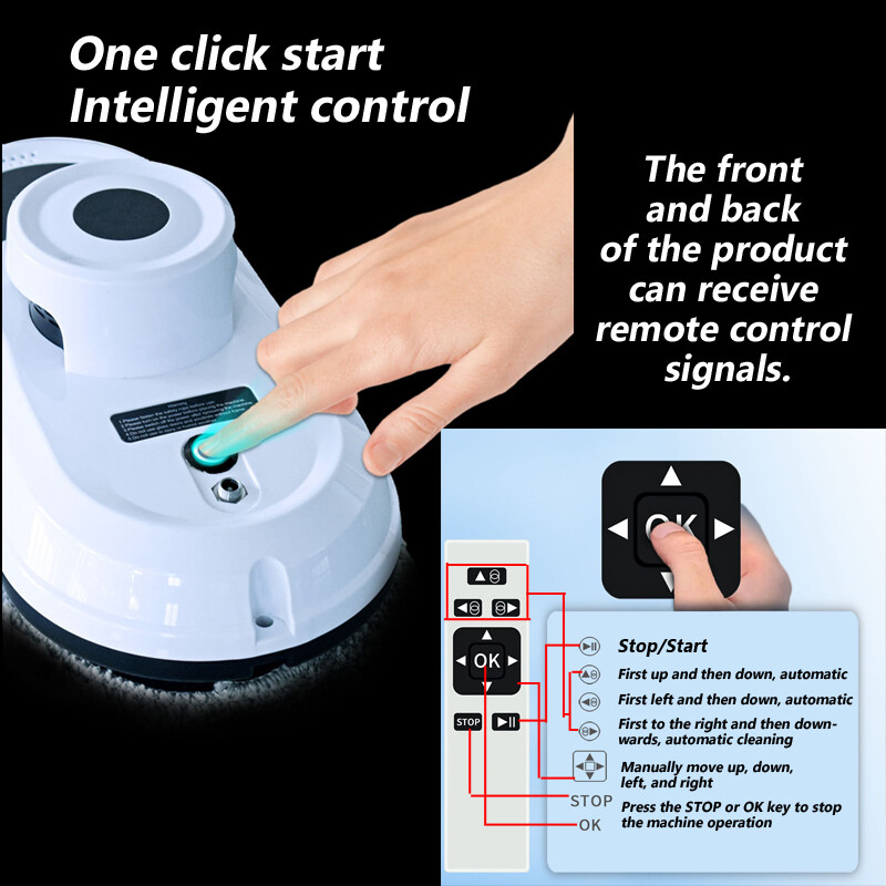 Cleaning Machine 220V/110V Automatic Remote Smart Control Window Cleaner Robot