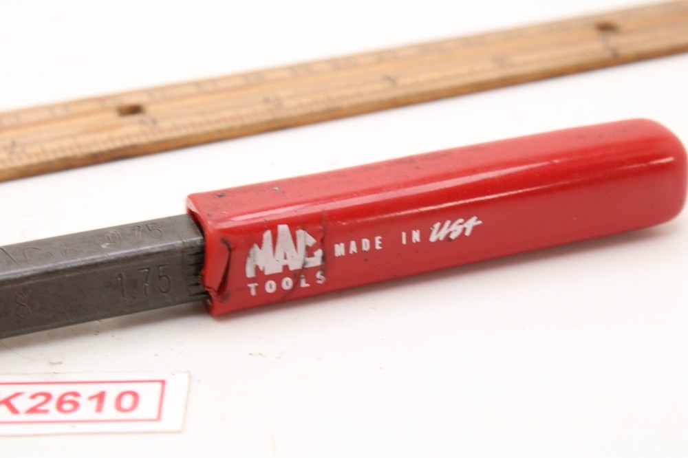 Mac Tools TRM8 Metric Thread Restoring File Red Rubber Handle USA