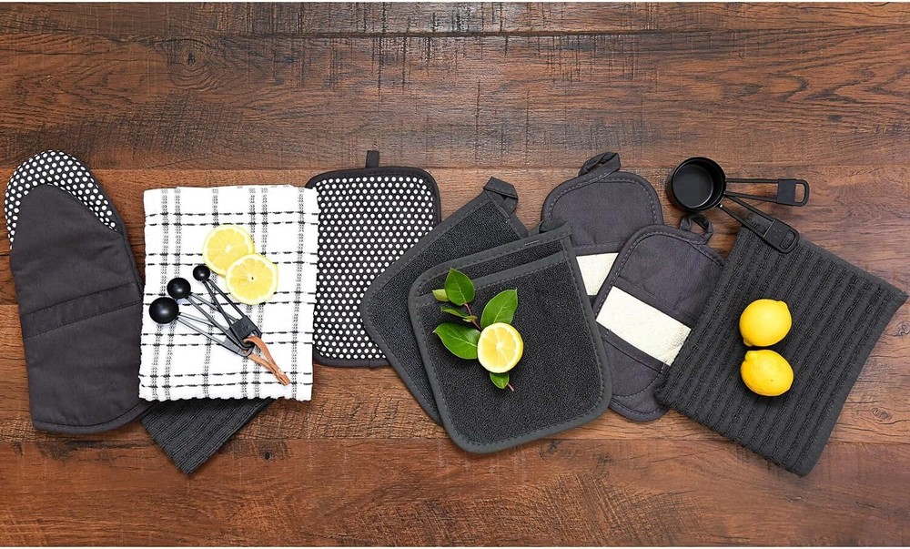Ritz Royale Collection Pot Holder, Graphite, 2 Count