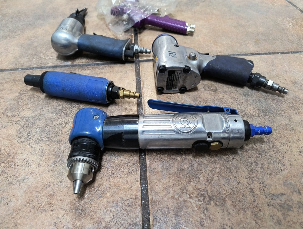 Cornwell Tools Set 3/8 Reversible Right Angle Air Drill with Head Boot CAT375RA