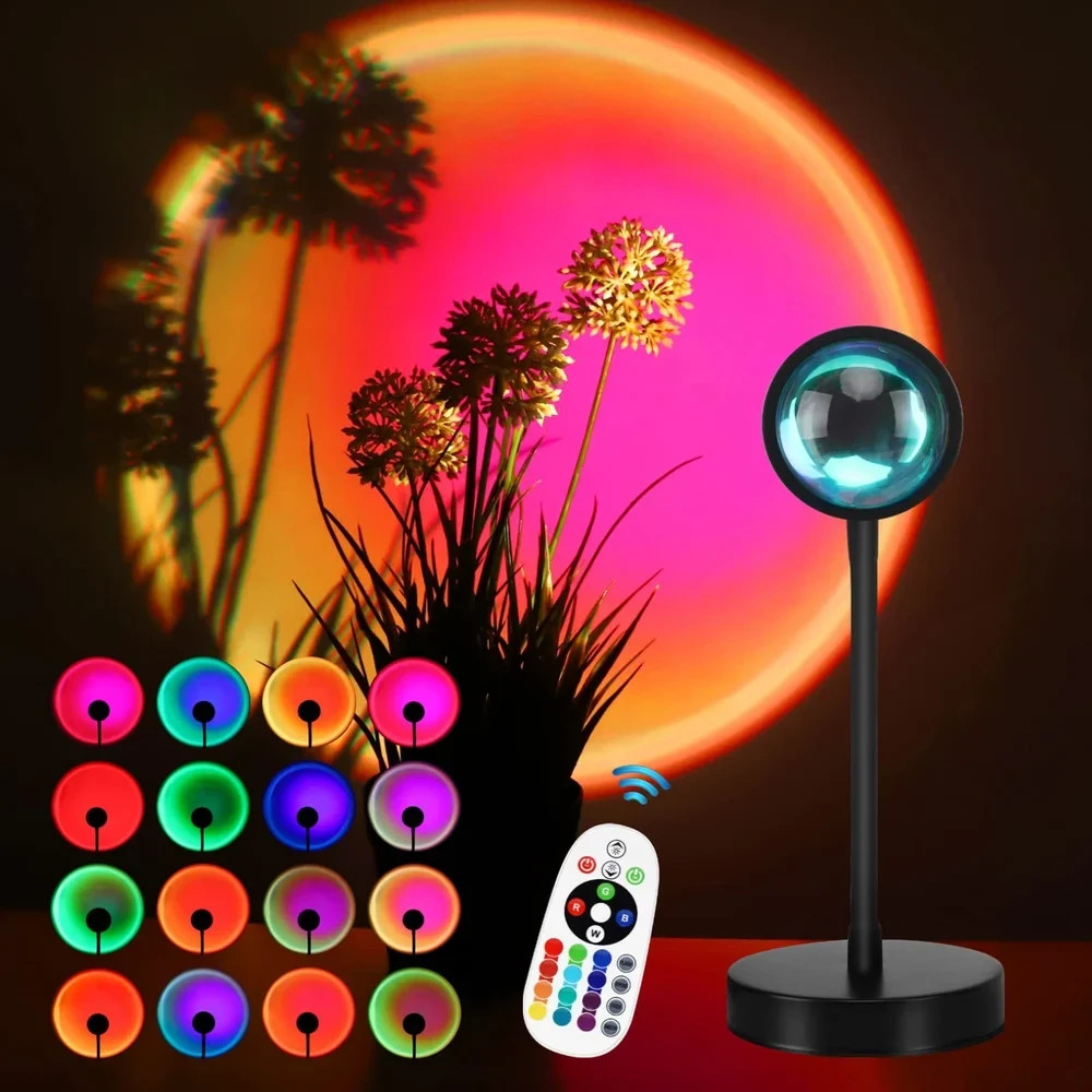 RGB Remote Controlled Smart App Sunset Lamp Projector