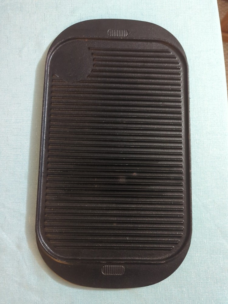 Reversible Cast Iron Pro Grid & Smooth Griddle Grill 19" X 10"