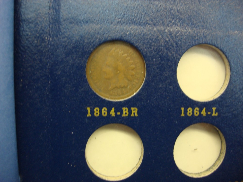 OLDTIME INDIAN CENT COLLECTION - 40 DIFF. COINS - 1857 - 1909