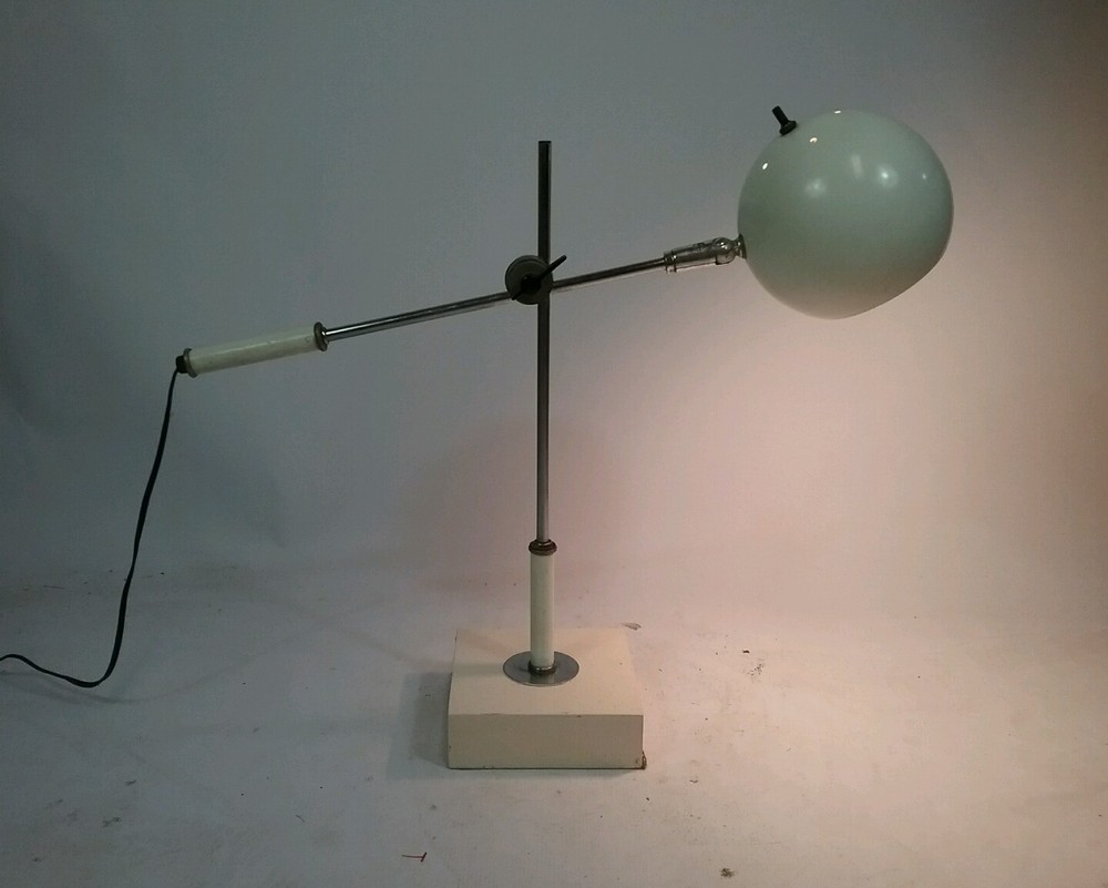 Vtg atomic Mid Century Modern Retro Desk Table Lamp Light Drafting adjustable