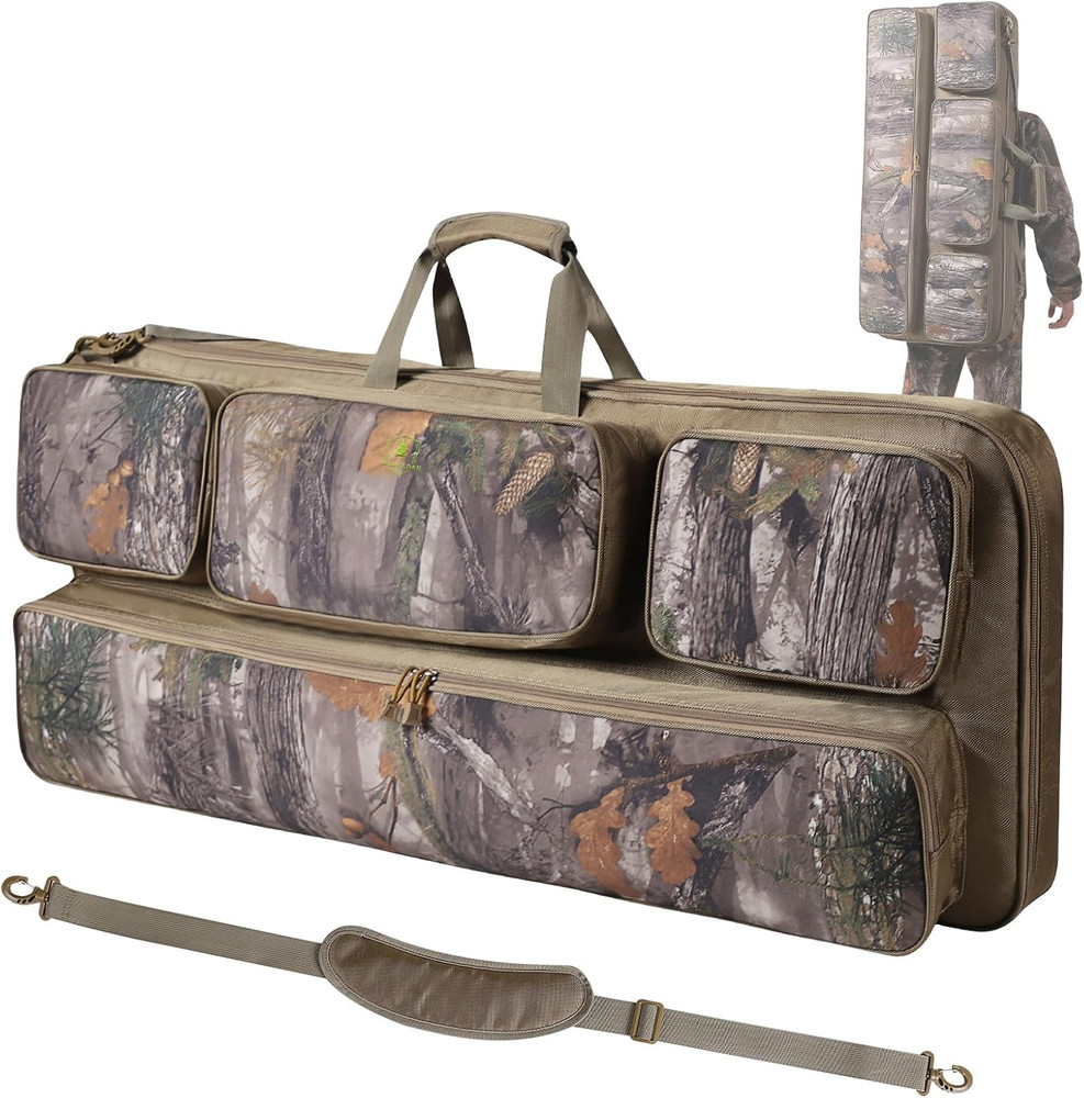 Soft Compound Bow Case Archery Bag Arrow Pockets Padded Backpack Carrying