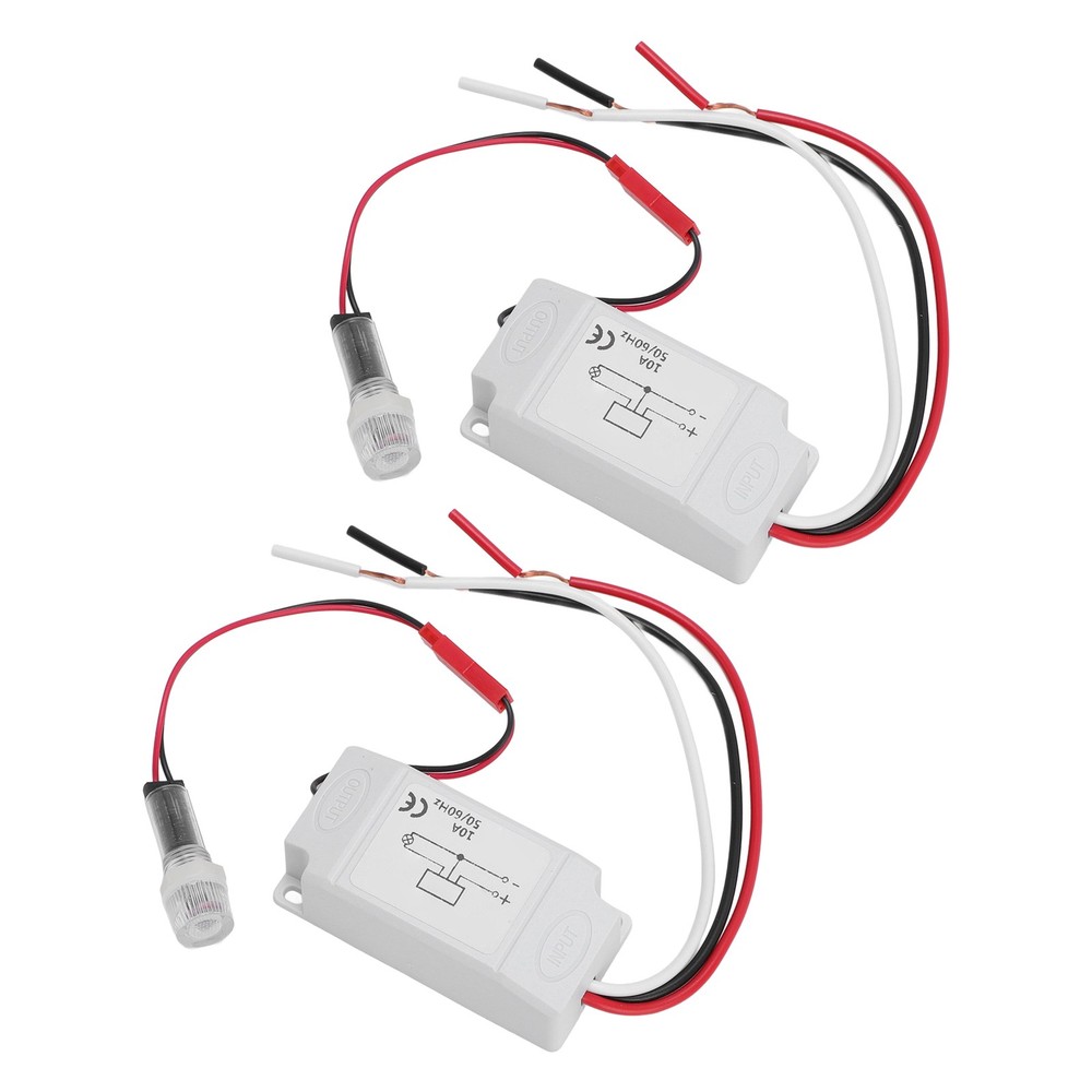 2PCS Light Control Sensor Switches Automatic Dusk to Dawn Photoelectric Switch