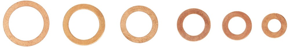 110 Piece Copper Washer Assortment