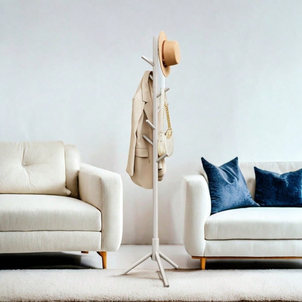 VASAGLE Solid Wood Coat Rack, Free Standing Tree-Shaped Coat Rack-FGQA