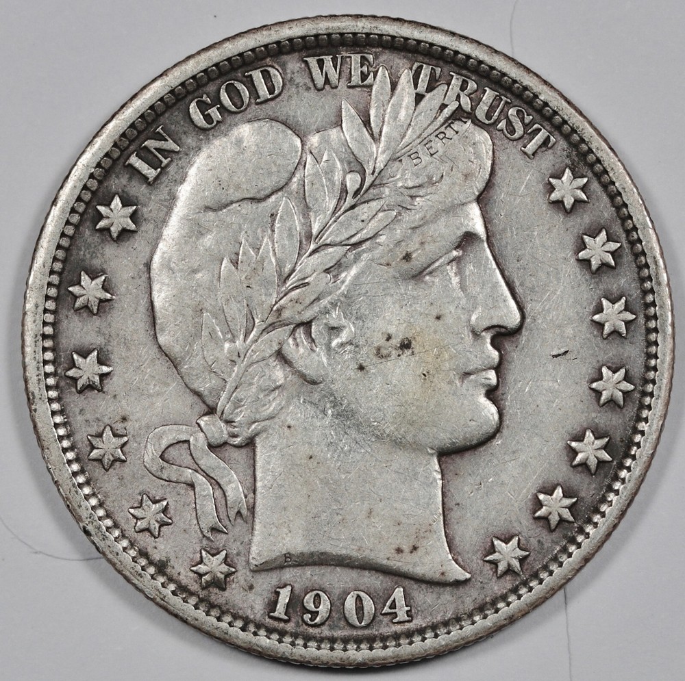 1904 Barber Half.  XF.   201168