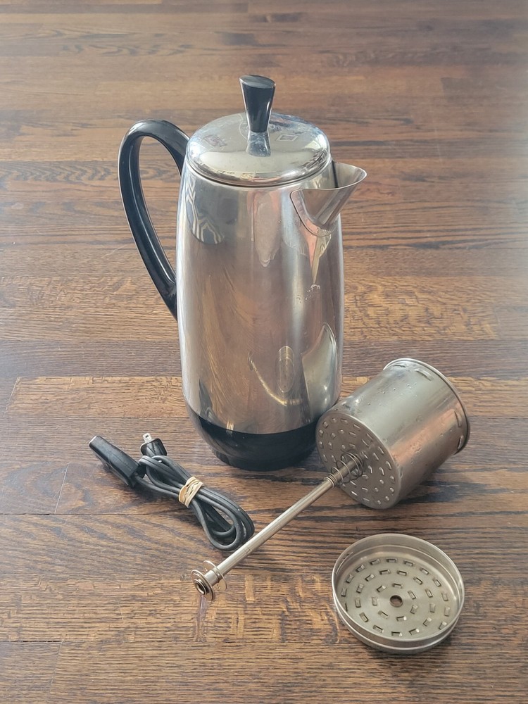 Farberware Superfast Fully Automatic Vintage 12 Cup Percolator Tested & Working