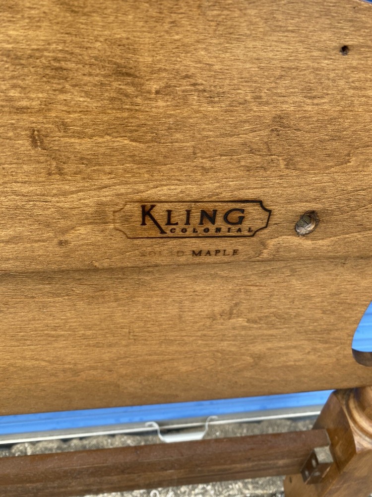 Kling Colonial (Ethan Allen) Solid Maple Twin size Cannonball Headboard