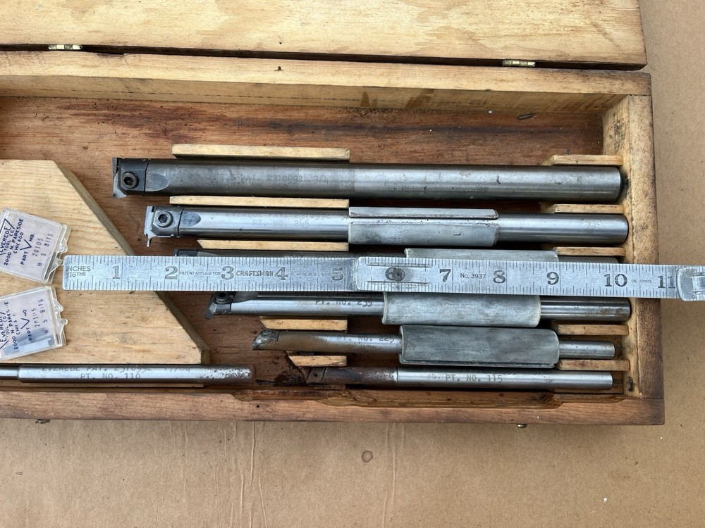 Vintage Everede Boring Bar Set In Box