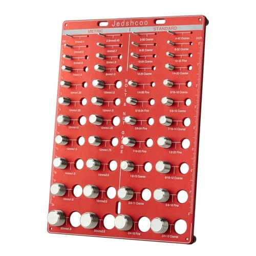 Thread Checker with Optimised Spacing, 44 Nut and Bolt Thread Checker, Bolt