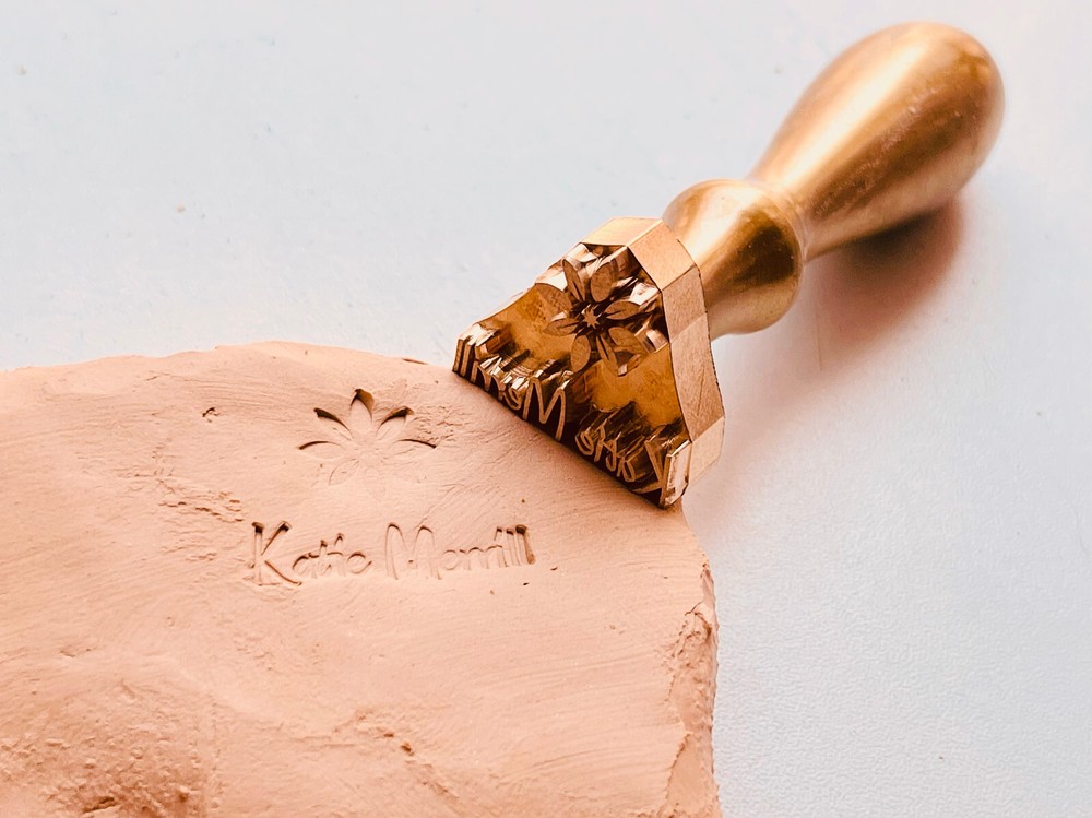 Custom Pottery Stamp,  Clay Stamp, Ceramic Stamp, Pottery Tools