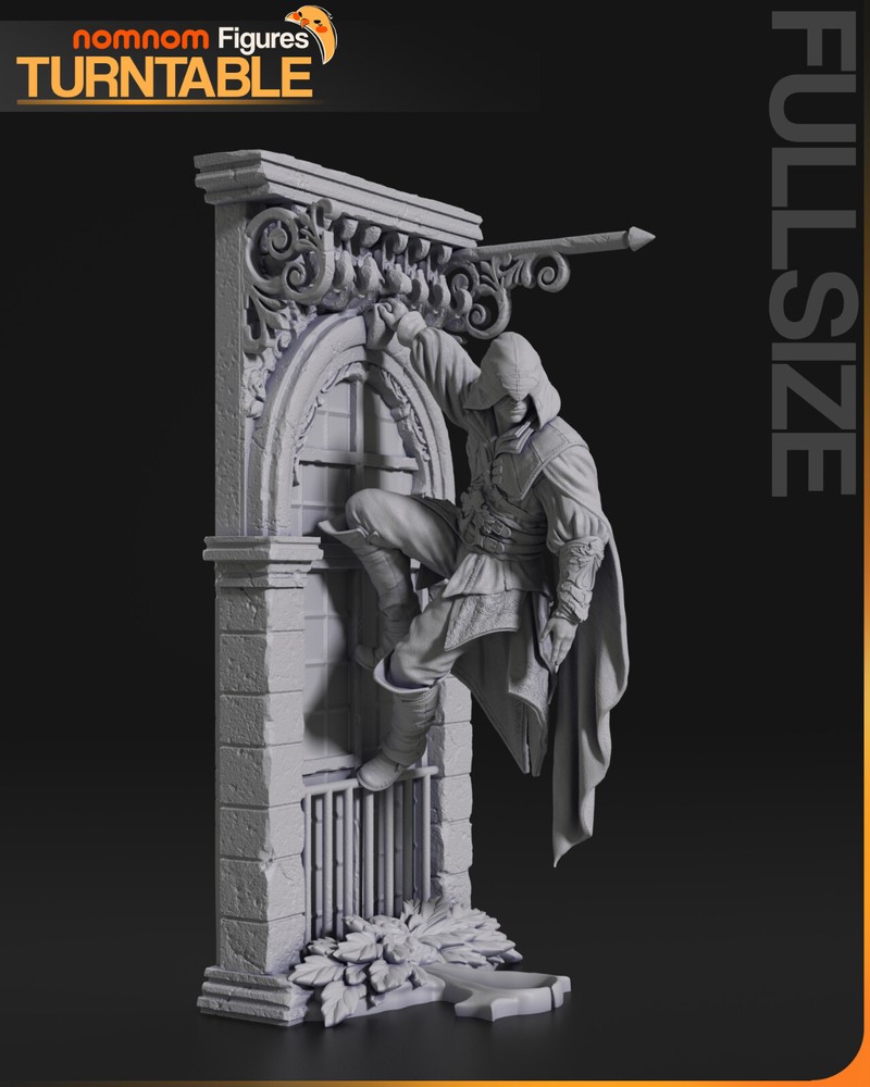 Ezio Auditore 3D Printed Figure, Master Assassin Statue, Unpainted