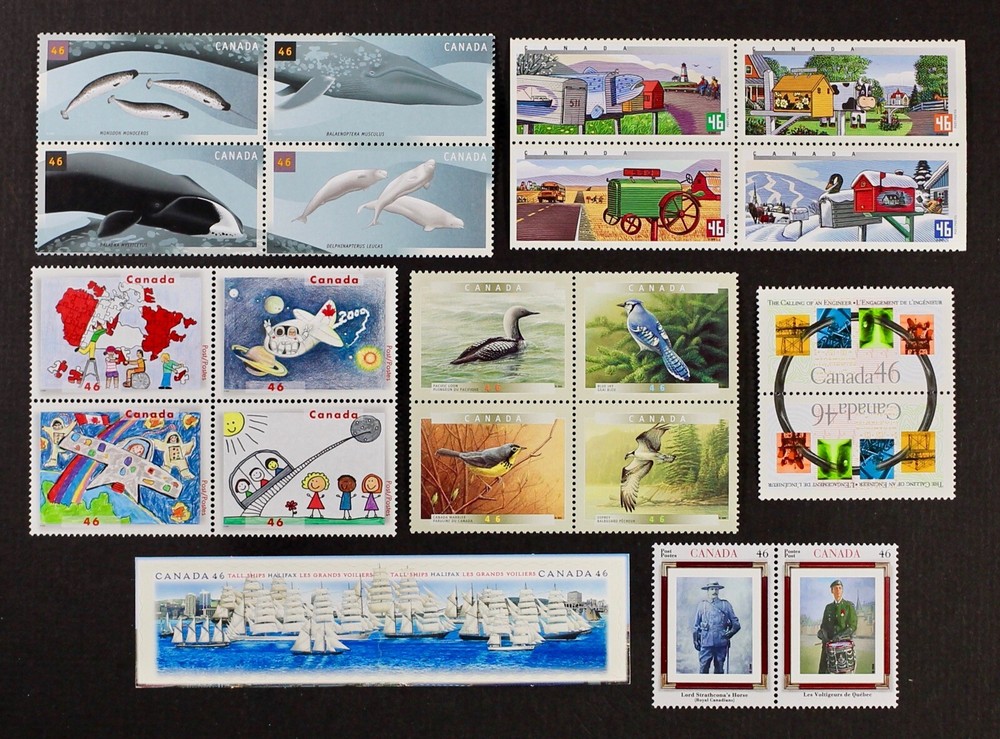 CANADA 2000 collection of 7 different complete sets Mint NH