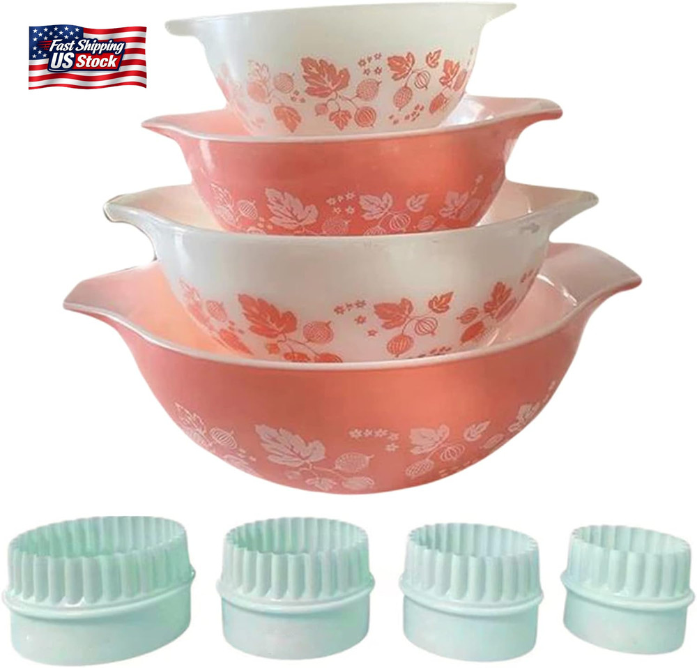 4Pcs Display Stands for Pyrex Mixed Cinderella Bowls, Stacker Stacking Rings for
