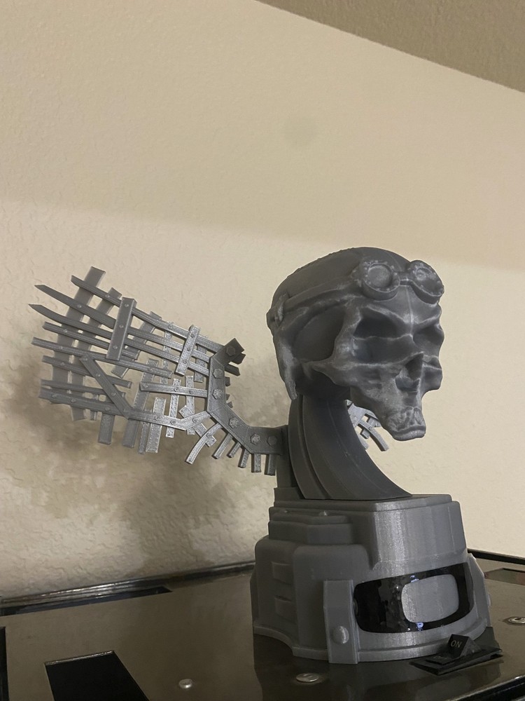 Oakley inspired skull tropy display - 3D printed, display