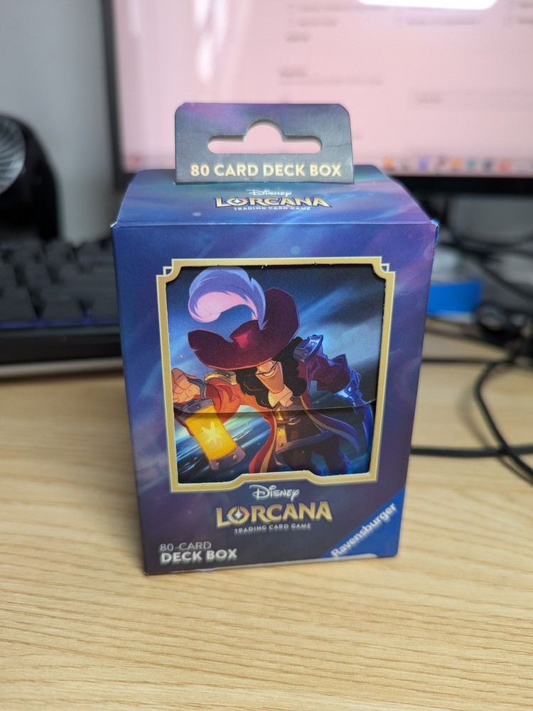 Disney Lorcana Captain  Hook TCG  Deck Box