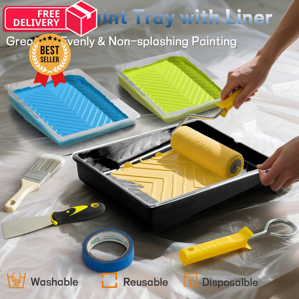 29 PCS Paint Roller Kit-Rocfinity 9" & 4" Kit, Multiple