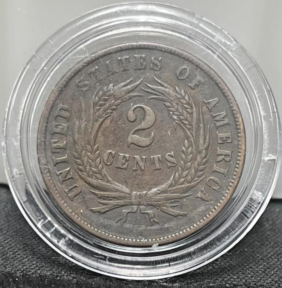 1867 Two Cent Piece 2cp Nice Details Coin in Packaging