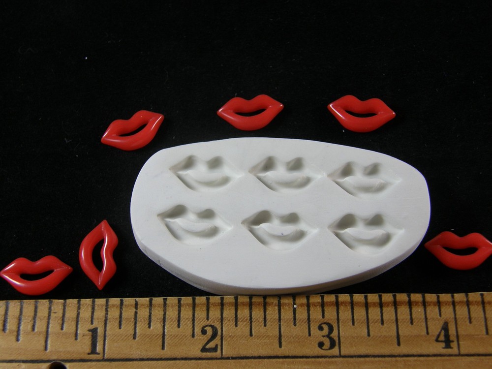 Lips / Mouth Polymer Clay Mold 6 in 1  (MD1299)