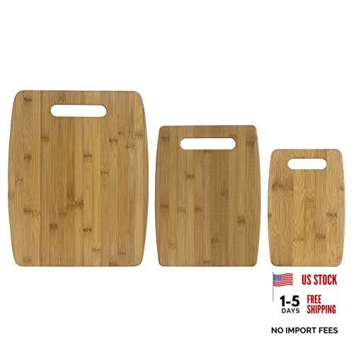 3-Piece Bamboo Cutting Board Set, 1 EA, Brown
