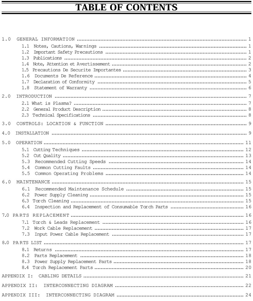 Thermal Dynamics Firepower FP-18 Plasma Cutter Operating Manual *963