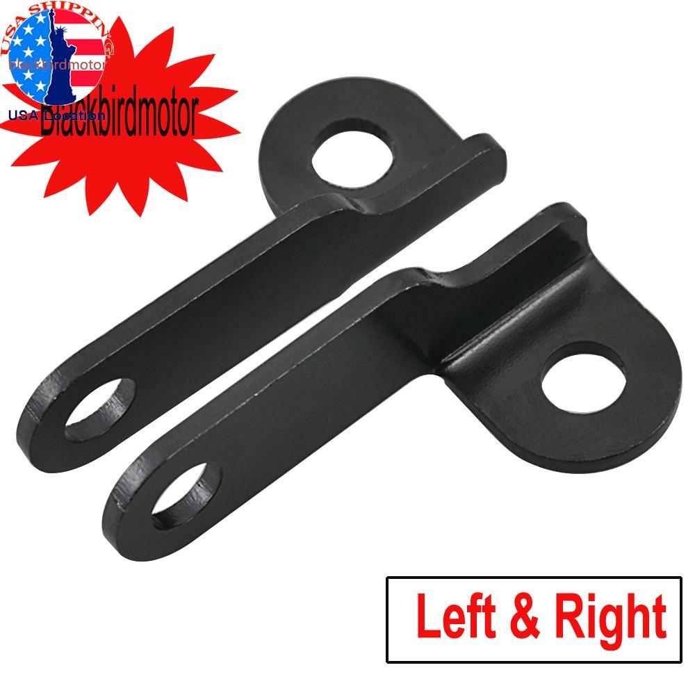 2X Motorcycle Turn Signal Light Holder Bracket Front Rear Fork Clamp For Harley