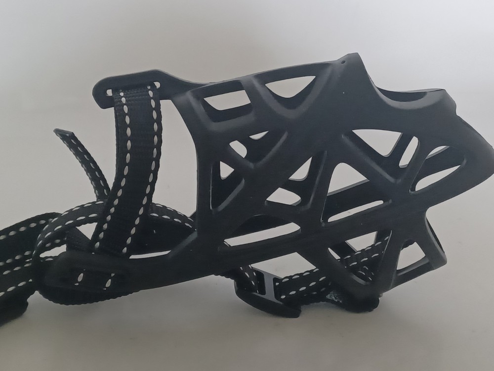 Adjustable Silicone Dog Muzzle No Bite Caged Mouth Mesh Cover Size 2 Small