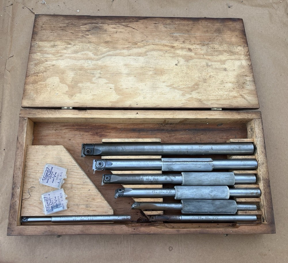 Vintage Everede Boring Bar Set In Box