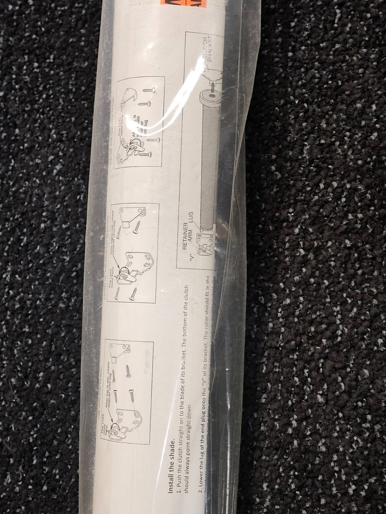 Creative Holmes Easy Roll Shades 35" CS BO Plaster Fabric