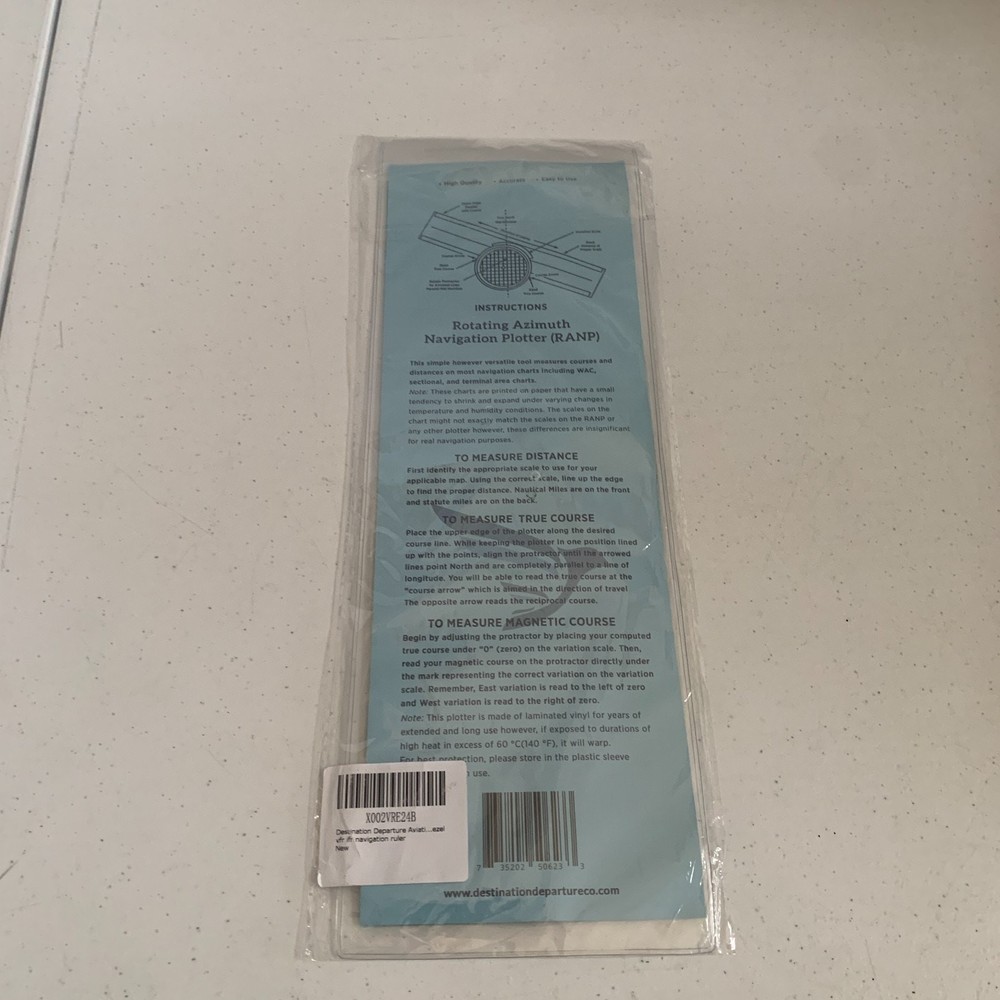 Destination Departure Rotating Azimuth Navigation Plotter RANP BRAND NEW