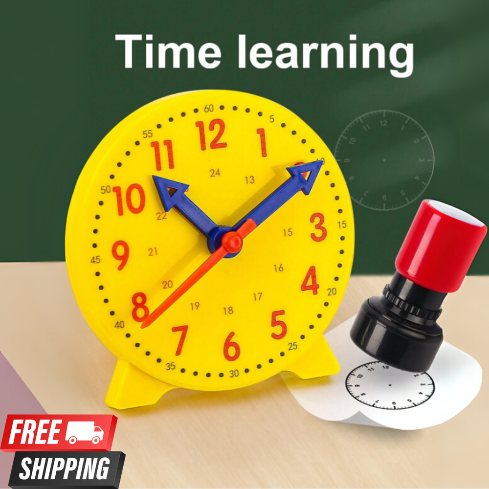 Learning Clock for Teaching Time Resources Time Activity Home & School Supplies
