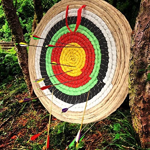 Archery Targets Traditional Solid Straw Round Archery Target Shooting Bow Col...