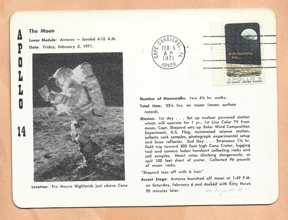 APOLLO 13 WE'VE GOT A PROBLEM APR 14,1970 CAPE 3-D SPACE POSTCARD