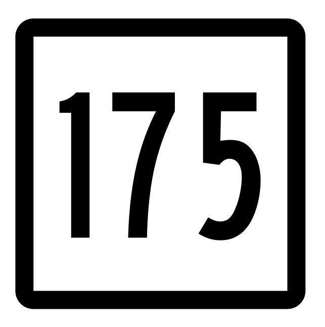 Connecticut State Highway 175 Sticker Decal