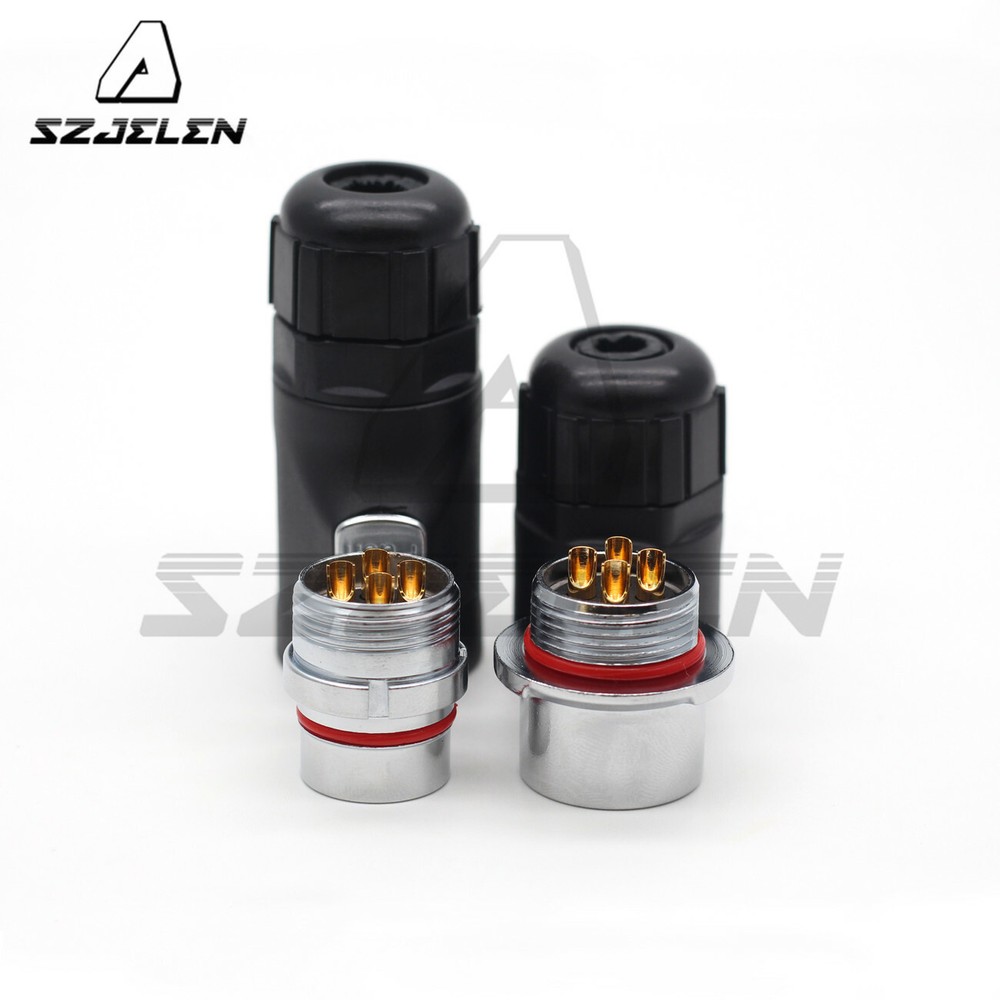 XHP20 Waterproof 4Pin Power Connector Plug Socket,LED Light Wire Cable Connector