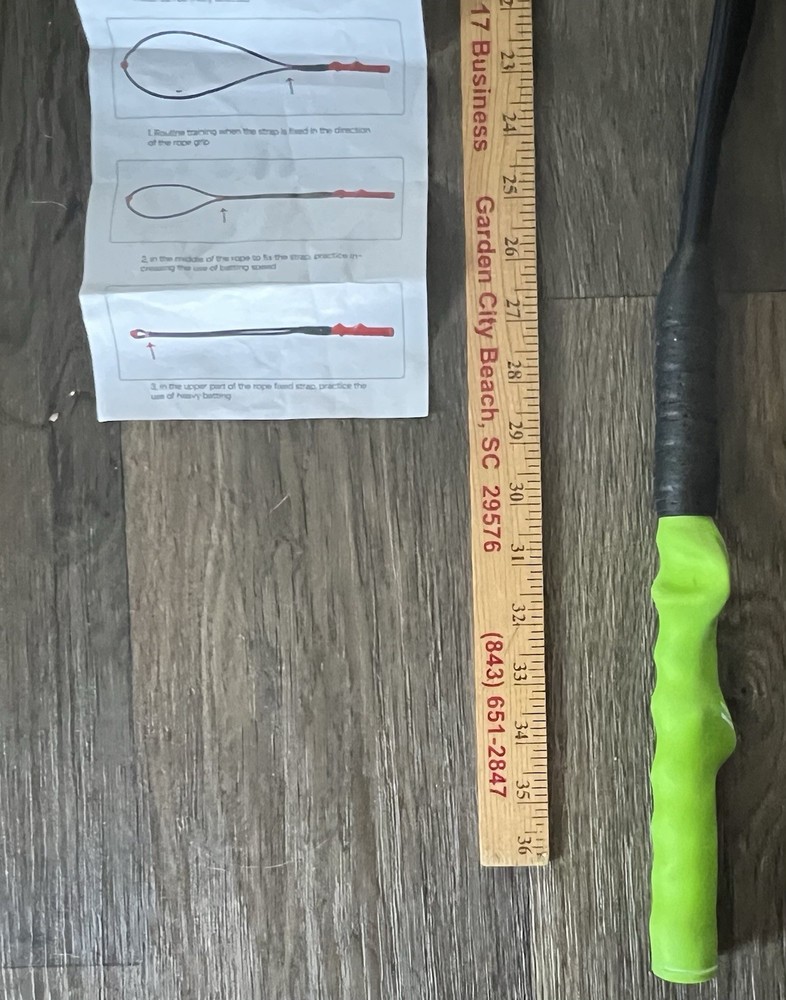 Golf Swing Trainer With Instruction Sheet And Storage Bag