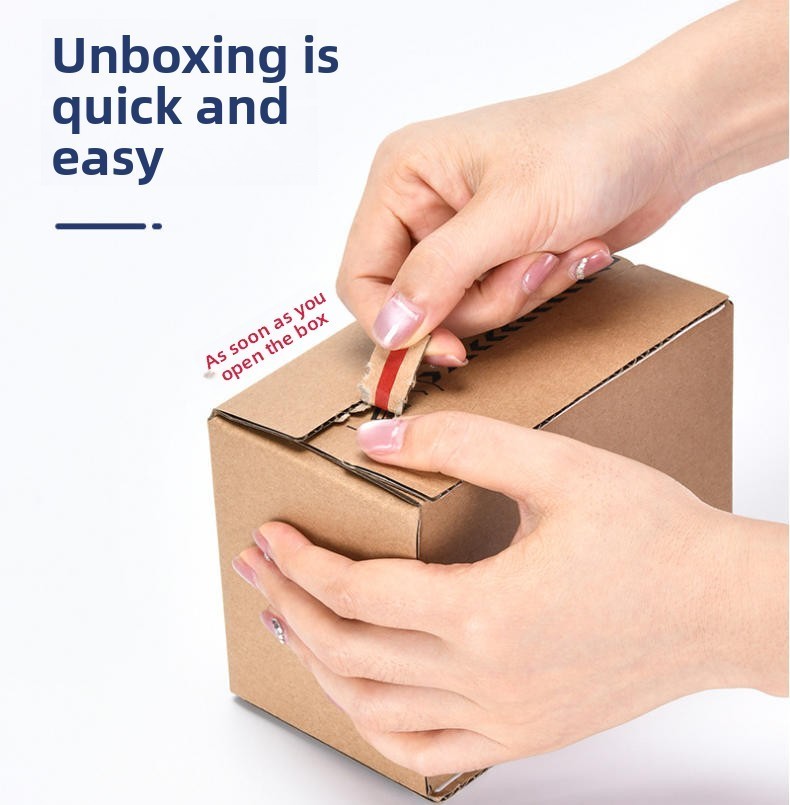 20 pcs 6"x4"x3" Reusable EasyTear PullingChainBox - NoTapeRequiredCorrugated Box