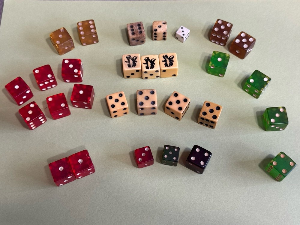 Collection of Old Dice