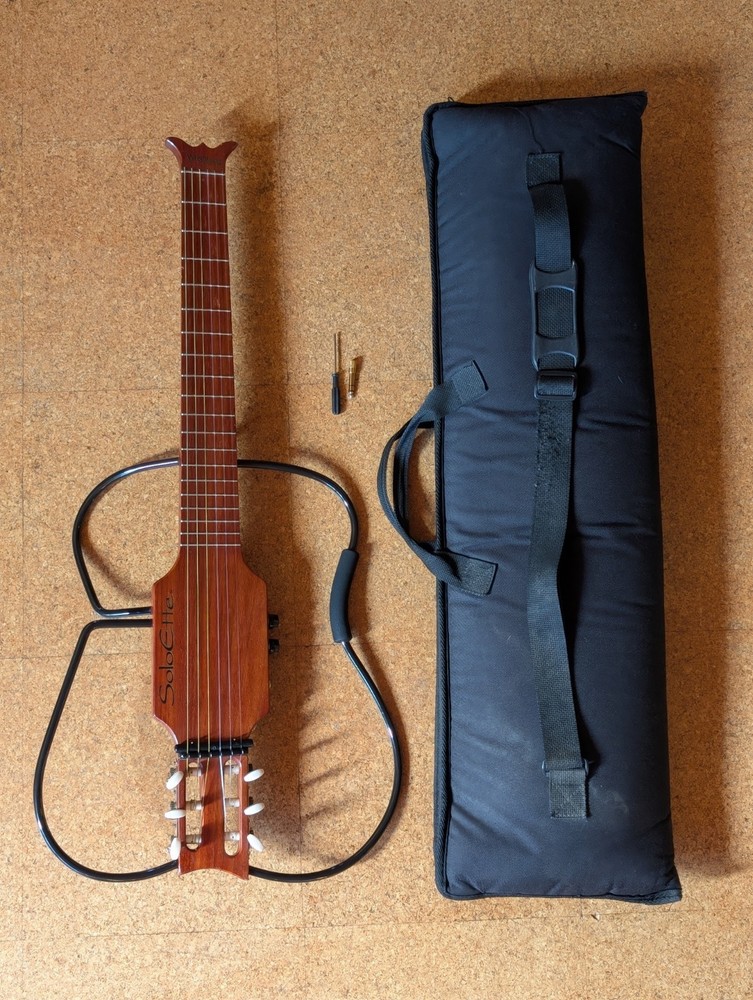 Soloette Wright Guitar Nylon String w/ case - Tested/Video Demo
