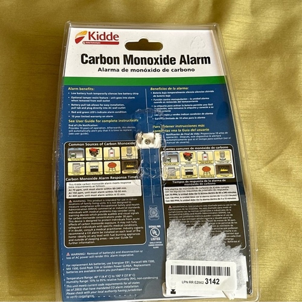 kidde carbon monoxide detectors